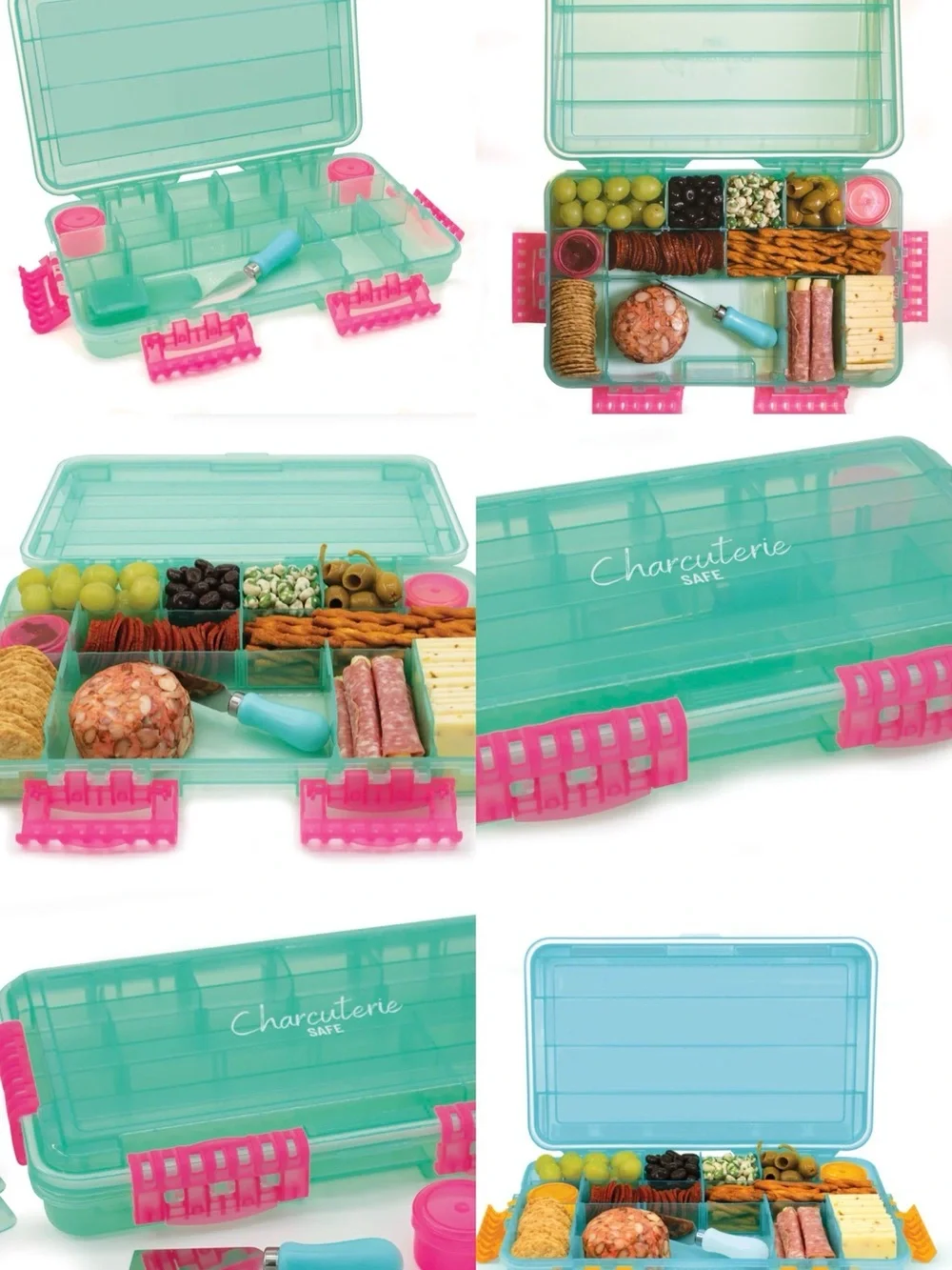 NEW SubSafe Charcuterie Safe - 4 piece Snack Set For On The Go! Snackle box